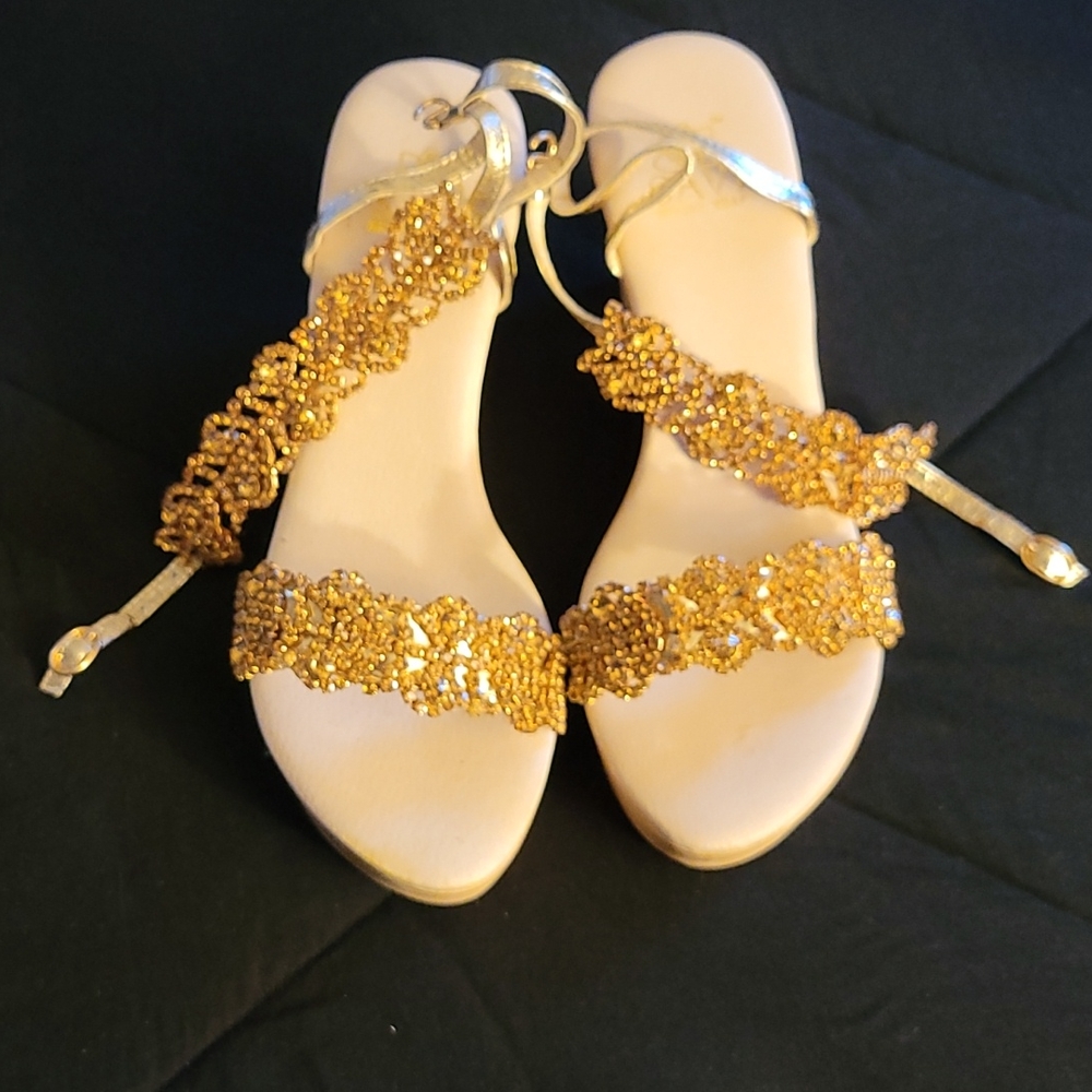 Gold Espadrilles - image 8